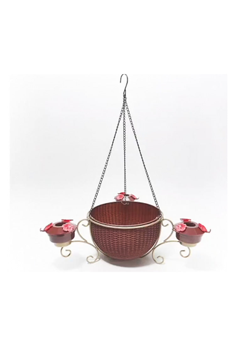 Hanging Planter & 3 Bird Feeders M71058
