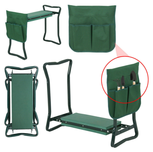 Folding Garden Kneeling Bench with Pocket by Ultimate Innovations