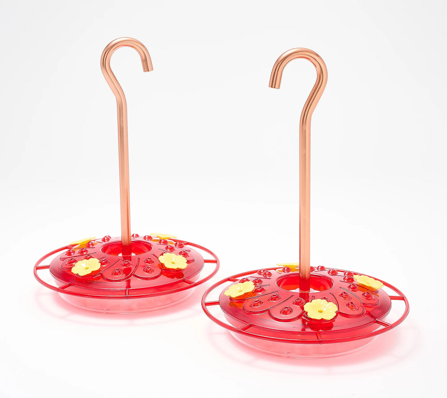 Set of 2 Mini Flat Hummingbird Feeder