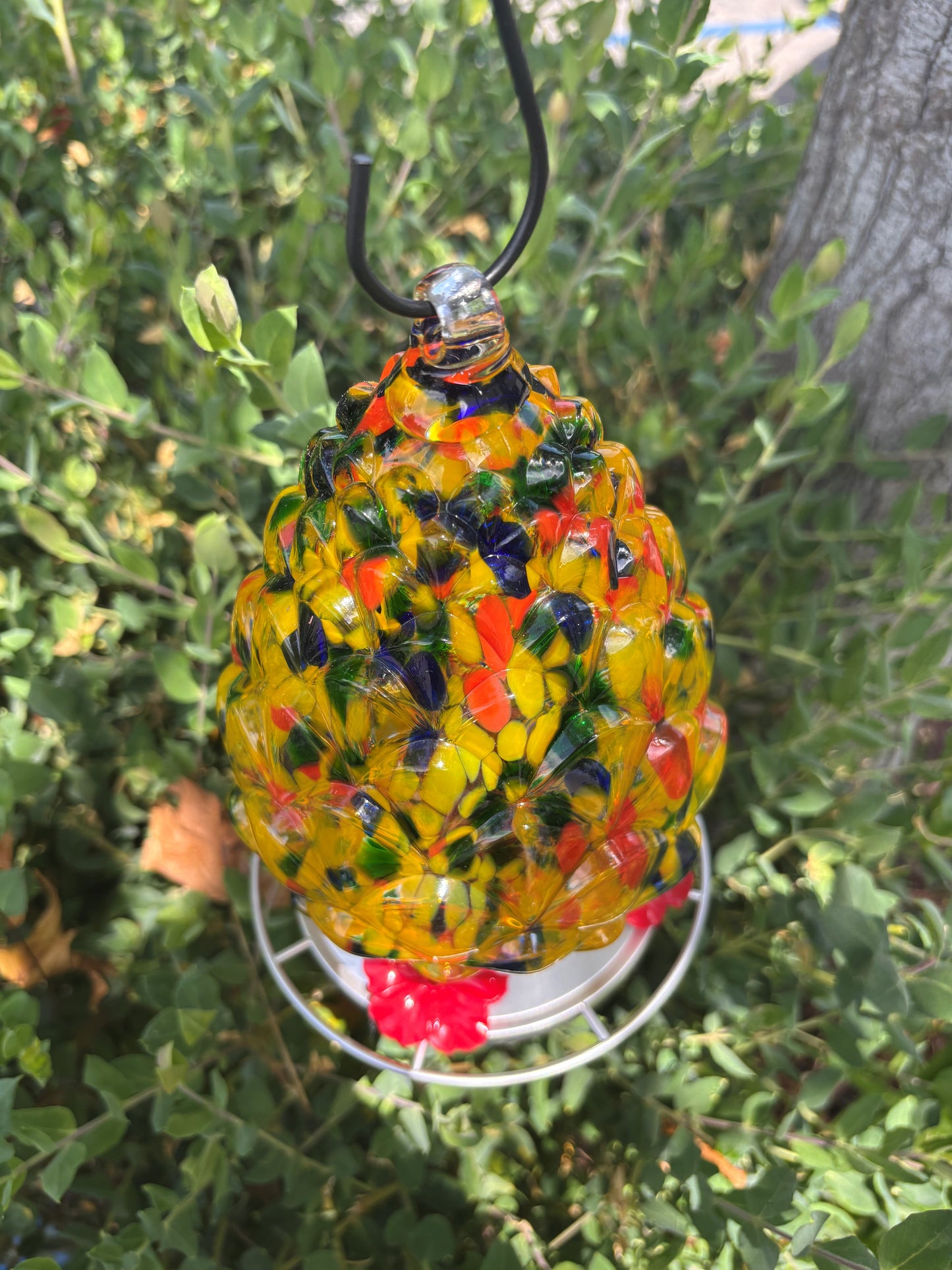 PINECONE HUMMINGBIRD FEEDER