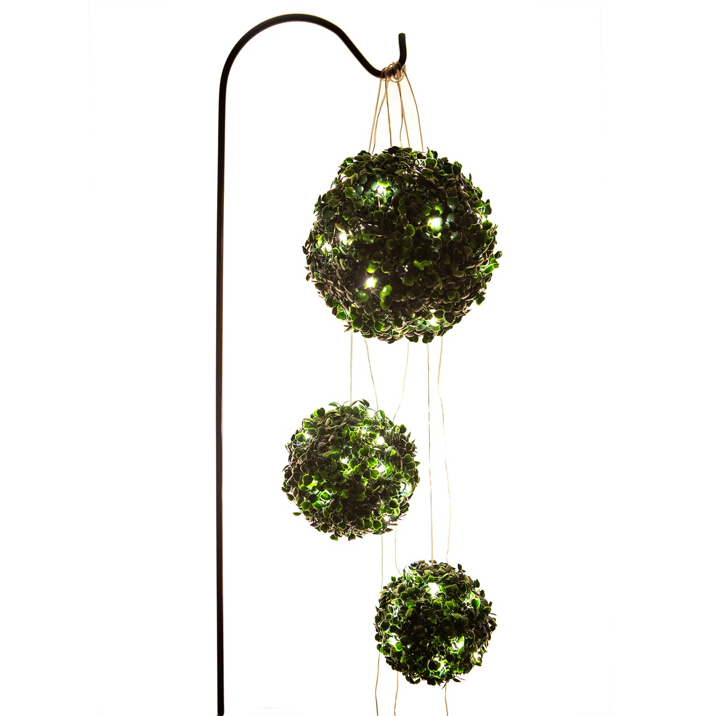 Ultimate Innovations Pre-Lit Boxwood Topiary Balls-1