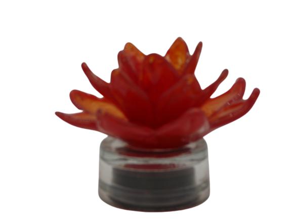 LED Light-Up Glass Flower with Timer by Ultimate Innovations